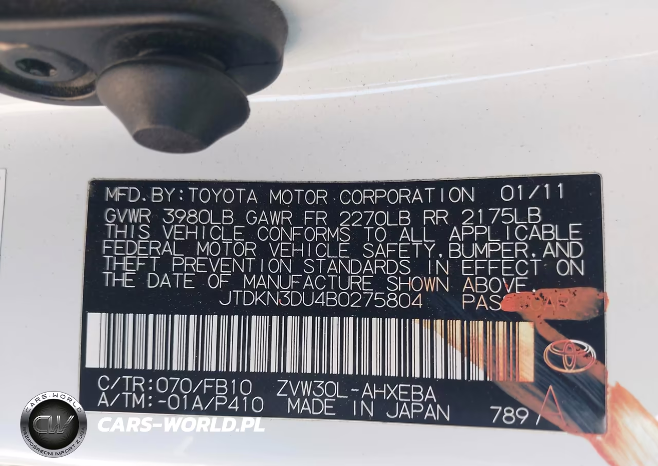 2011 Toyota Prius Three VIN:JTDKN3DU4B0275804 - 9
