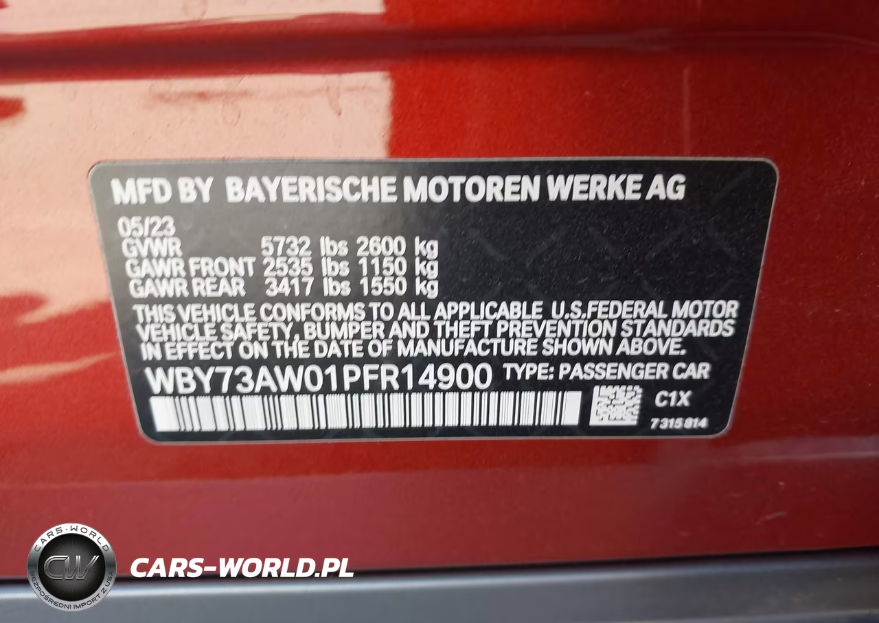 2023 BMW I4 Edrive40 VIN:WBY73AW01PFR14900 - 9