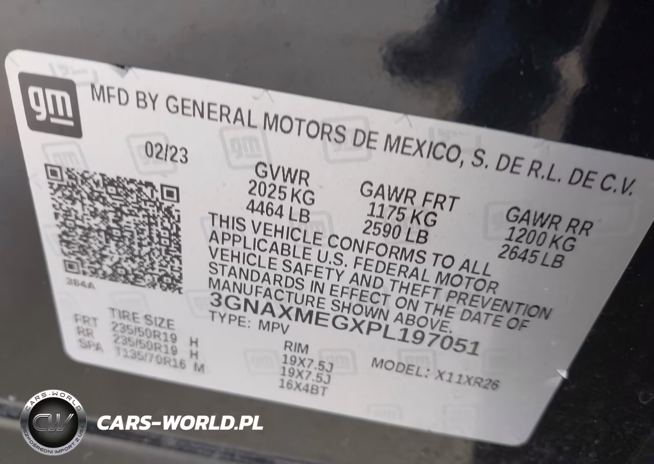 2023 Chevrolet Equinox Fwd Rs VIN:3GNAXMEGXPL197051 - 9