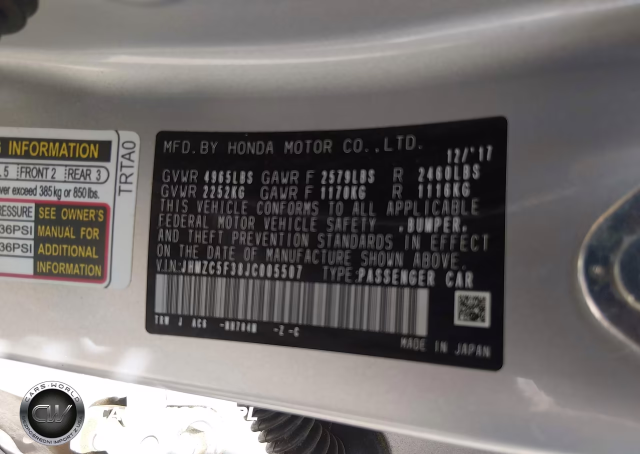 2018 Honda Clarity Plug-In Hybrid Touring VIN:JHMZC5F38JC005507 - 9