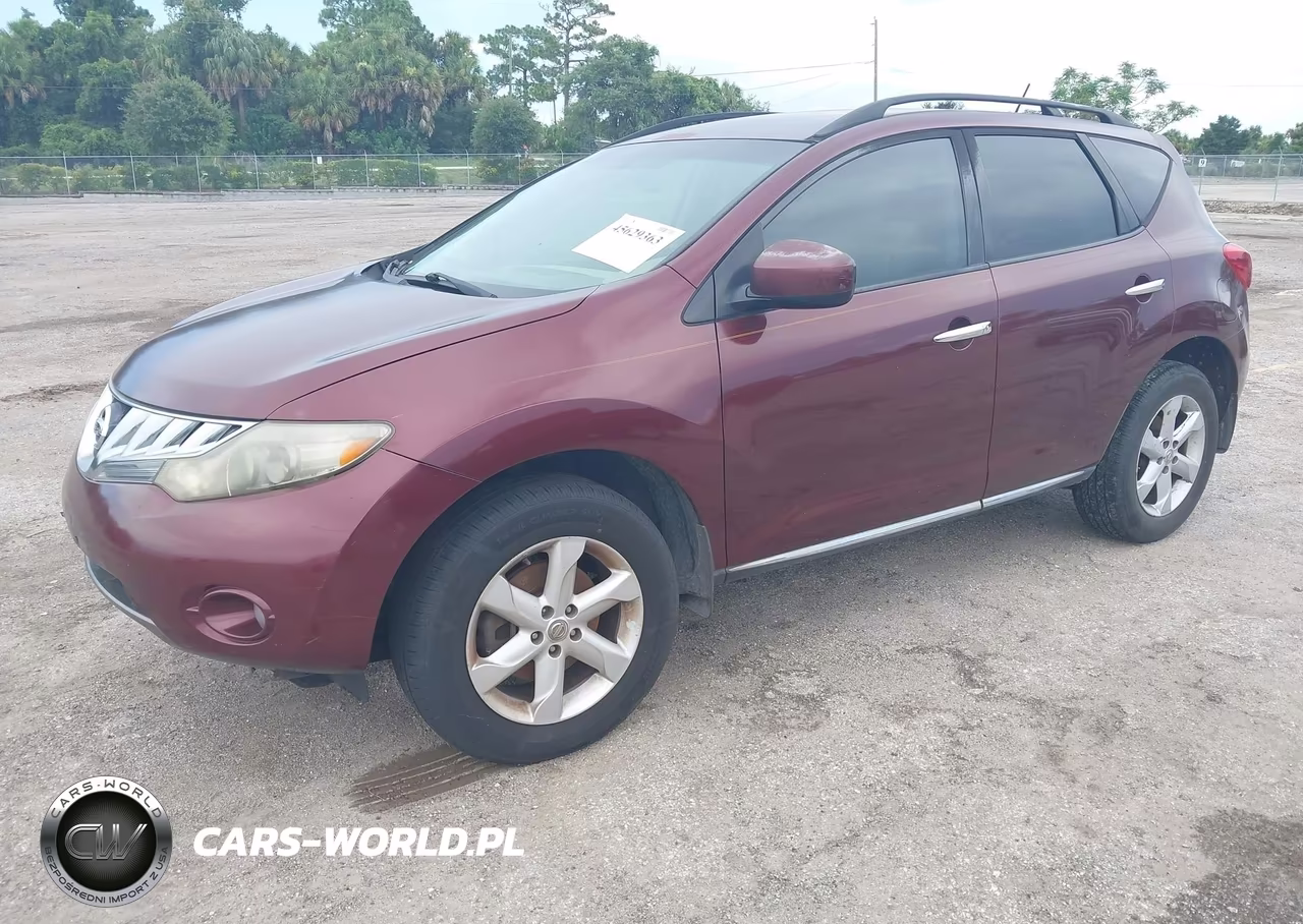 2009 Nissan Murano Sl VIN:JN8AZ18U79W017464 - 2