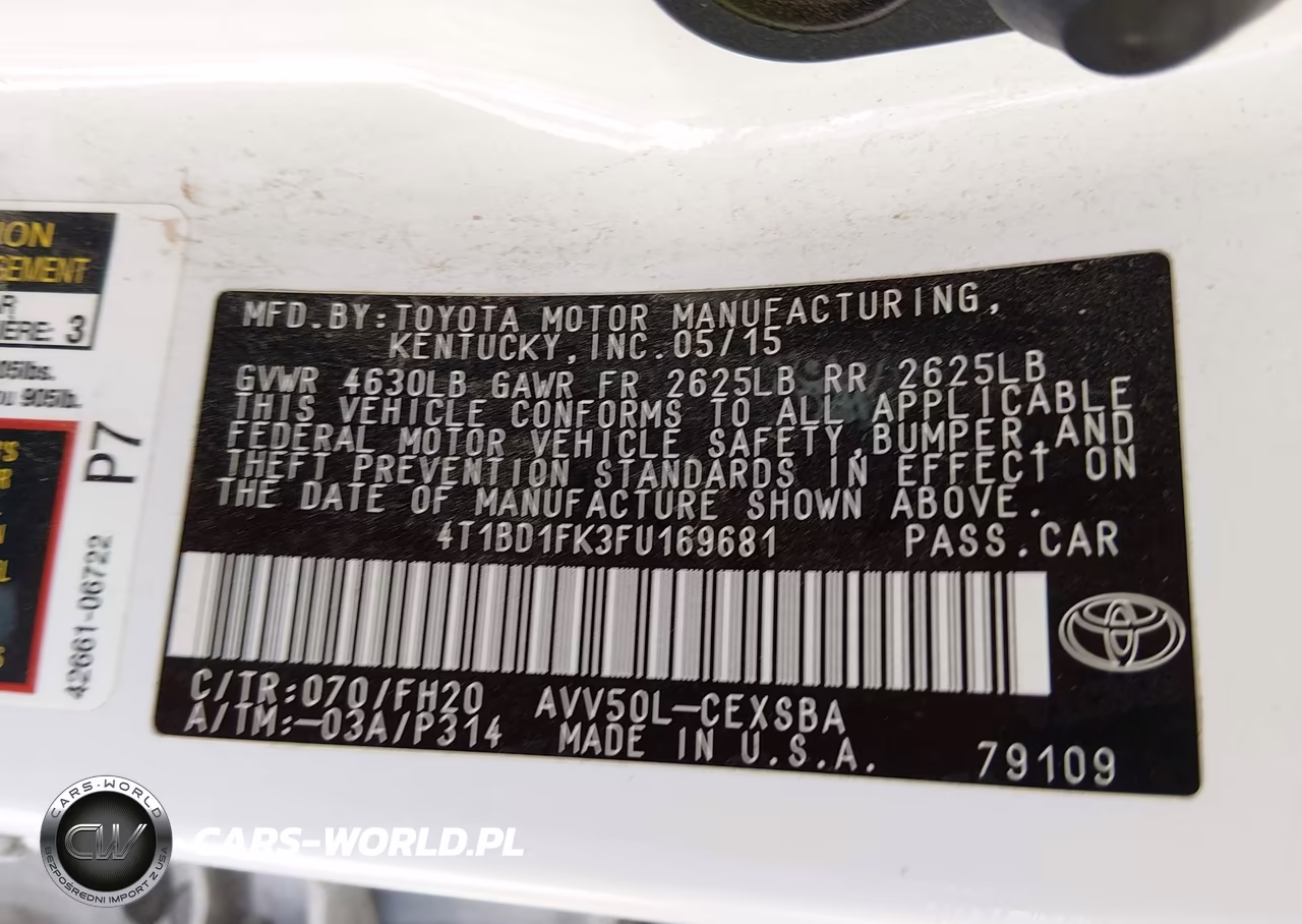 2015 Toyota Camry Hybrid Se VIN:4T1BD1FK3FU169681 - 9