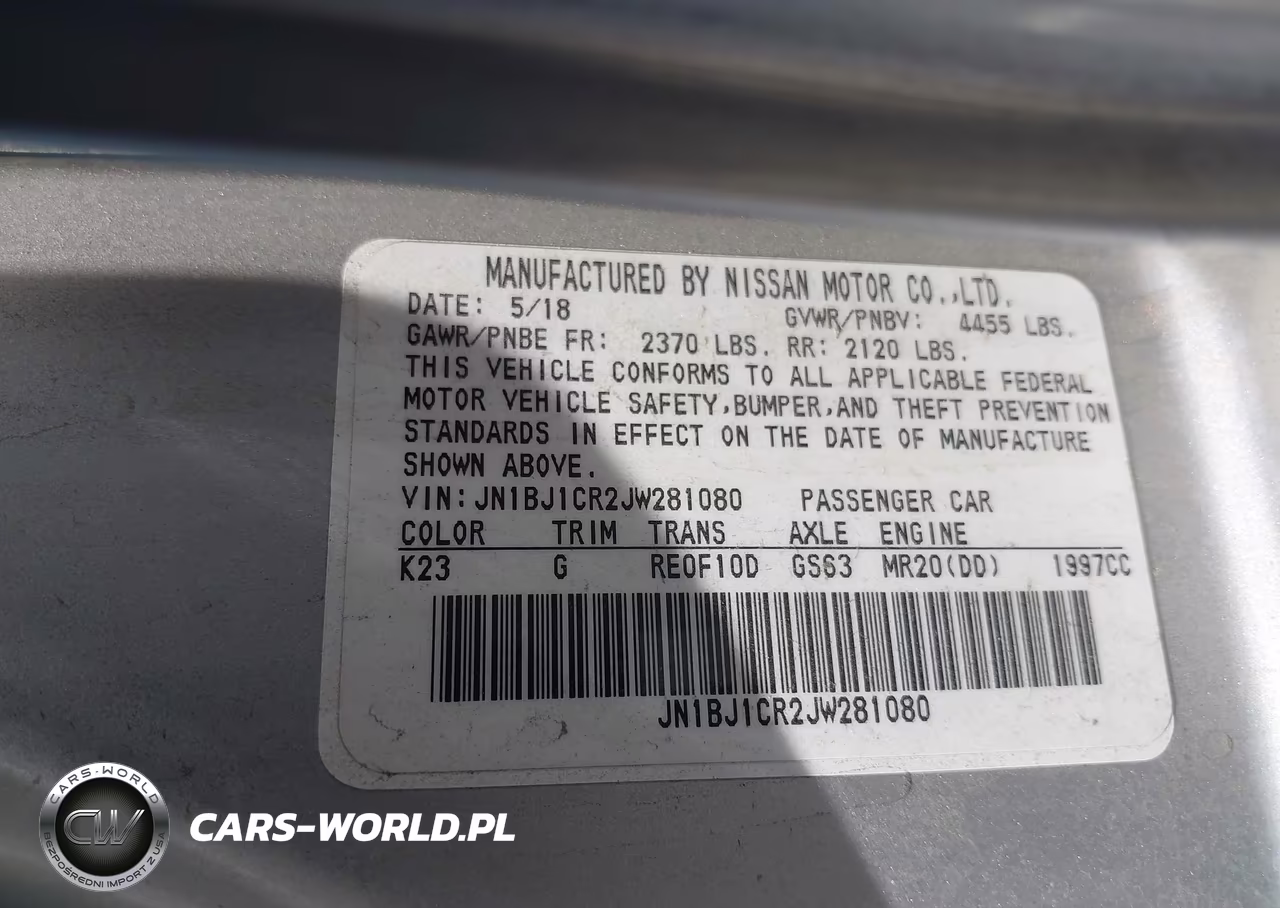 2018 Nissan Rogue Sport S VIN:JN1BJ1CR2JW281080 - 9