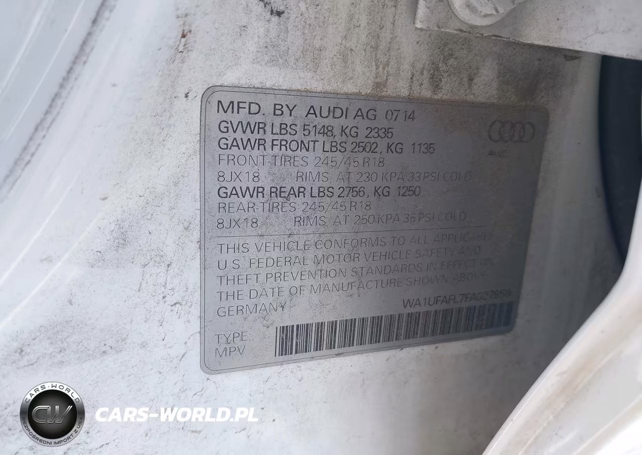 2015 Audi Allroad 2.0T Premium VIN:WA1UFAFL7FA027958 - 9