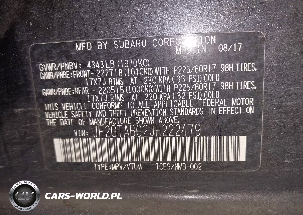 2018 Subaru Crosstrek 2.0I Premium VIN:JF2GTABC2JH222479 - 9