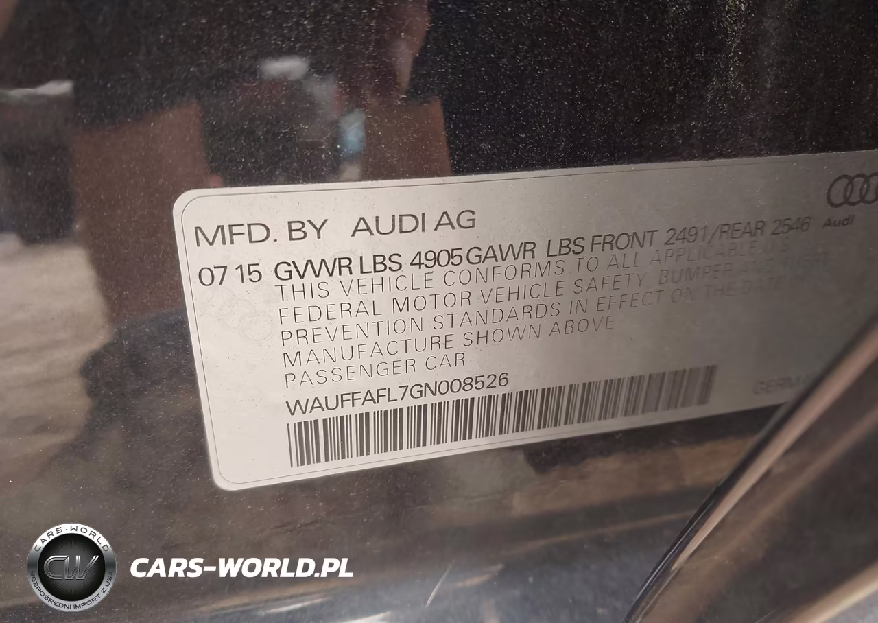 2016 Audi A4 Premium Plus VIN:WAUFFAFL7GN008526 - 9