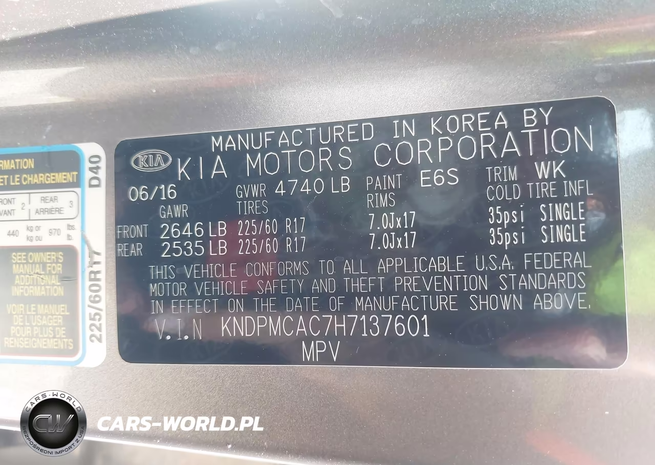 2017 Kia Sportage Lx VIN:KNDPMCAC7H7137601 - 9