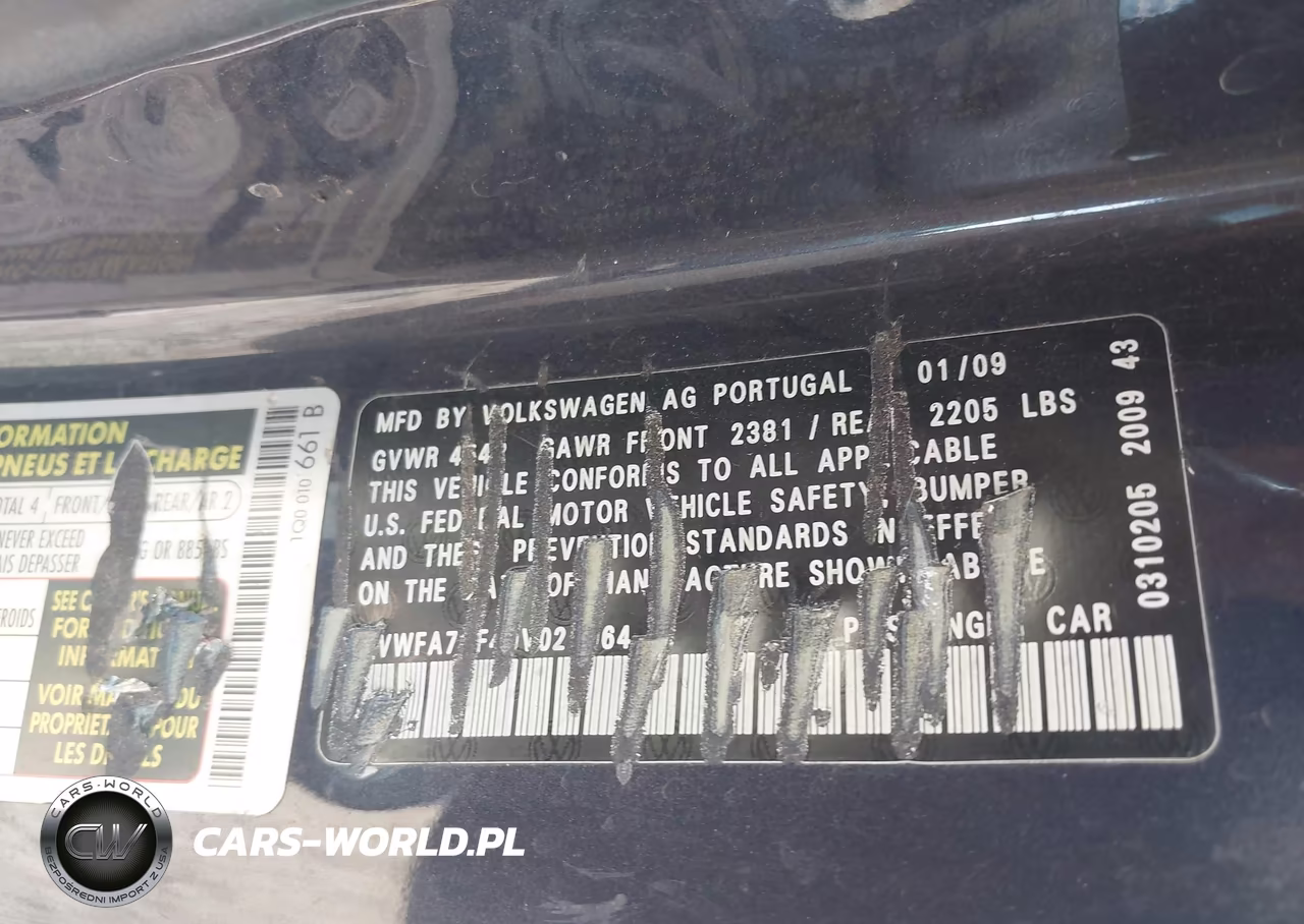 2009 Volkswagen Eos Lux VIN:WVWFA71F49V021064 - 9