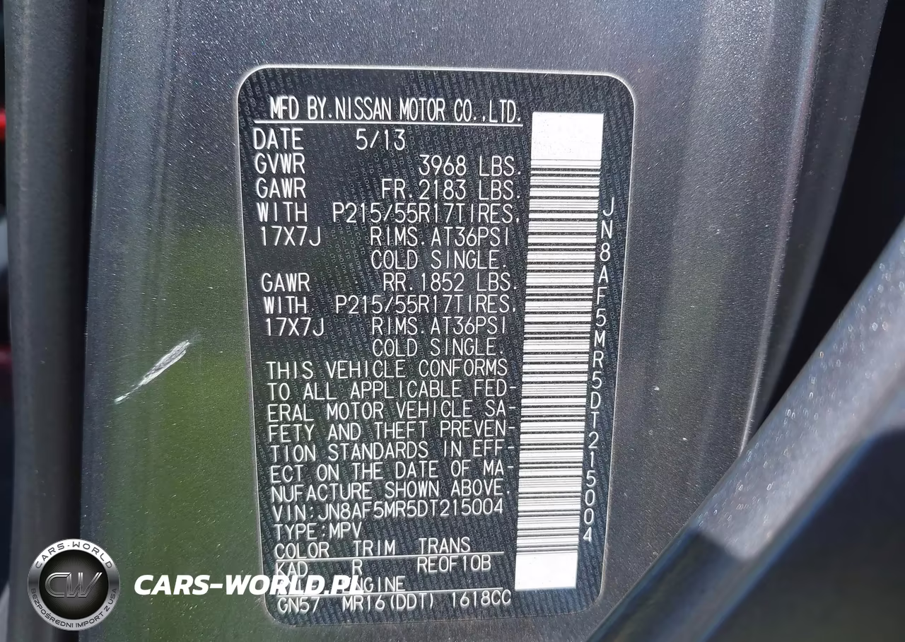 2013 Nissan Juke Sv VIN:JN8AF5MR5DT215004 - 9