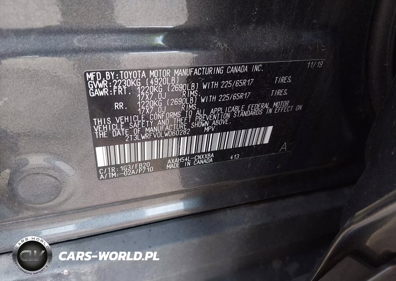 2020 Toyota Rav4 Hybrid Le VIN:2T3LWRFV0LW060282 - 9