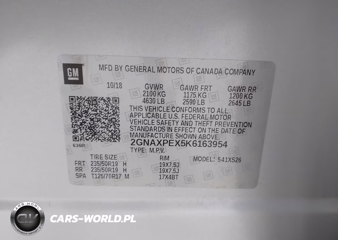2019 Chevrolet Equinox Premier VIN:2GNAXPEX5K6163954 - 9