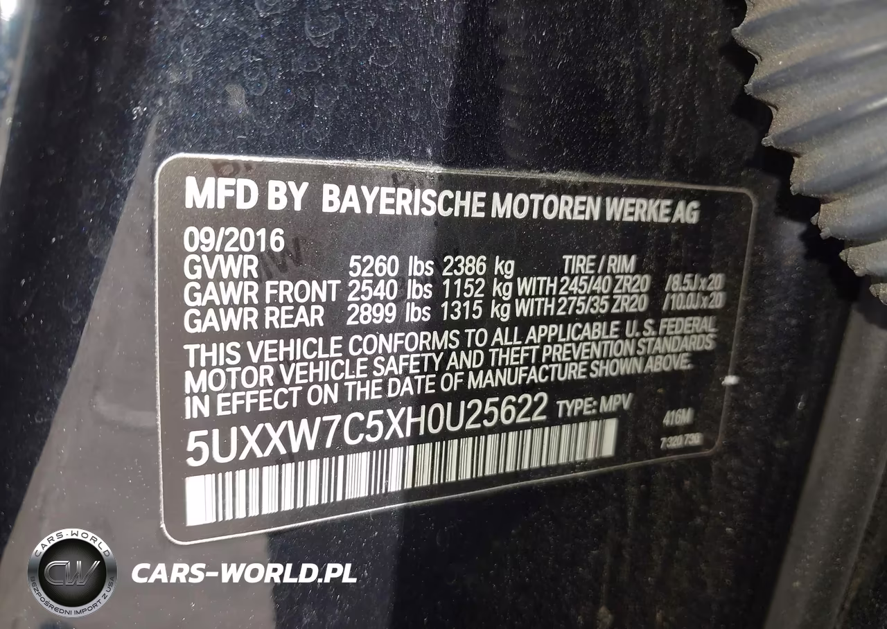 2017 BMW X4 M40I VIN:5UXXW7C5XH0U25622 - 9
