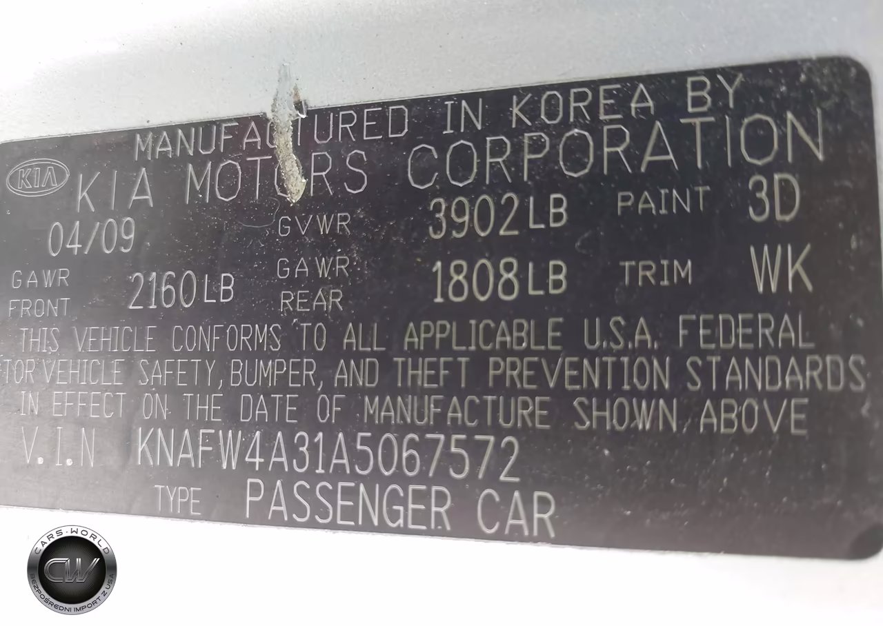 2010 Kia Forte Sx VIN:KNAFW4A31A5067572 - 9