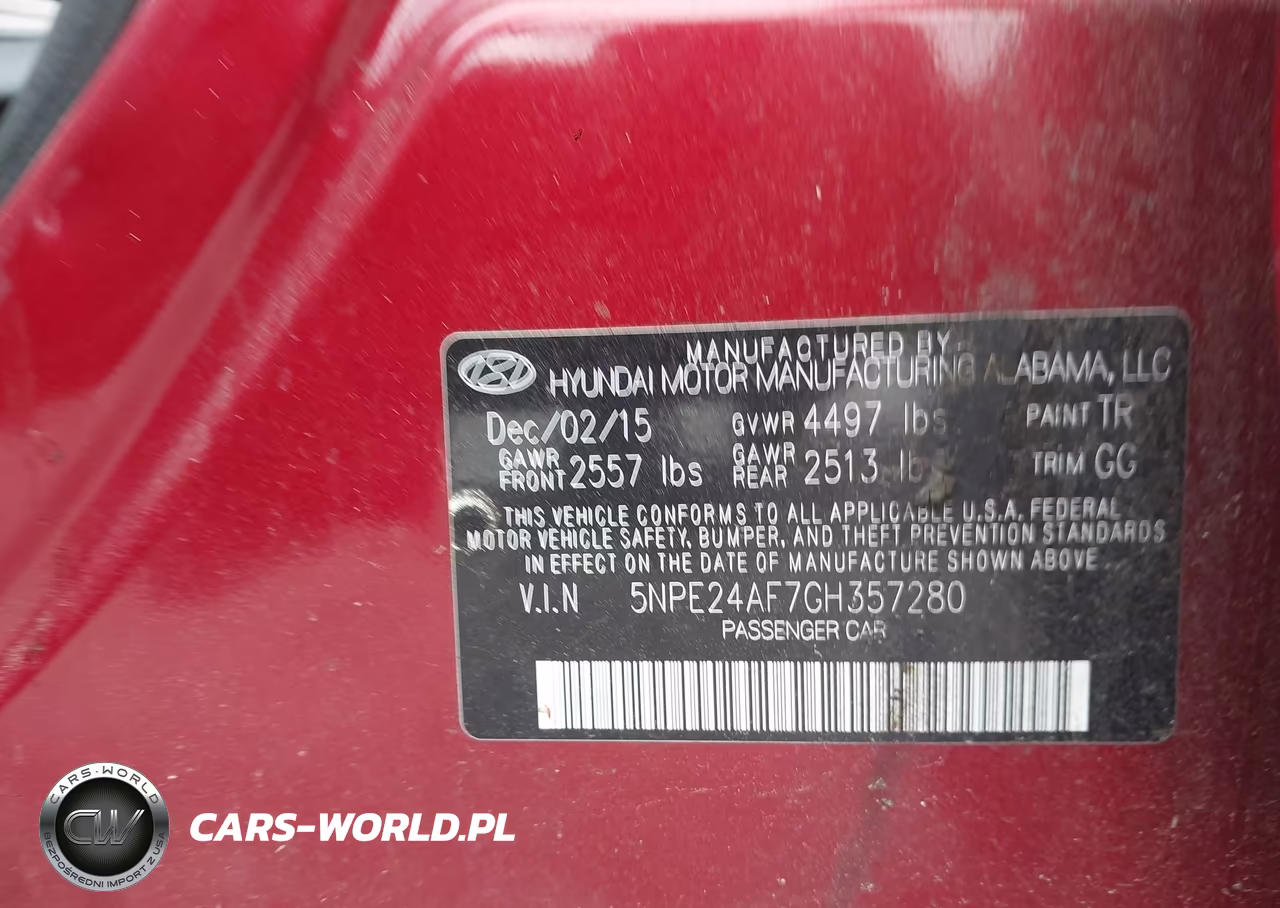 2016 Hyundai Sonata Se VIN:5NPE24AF7GH357280 - 9