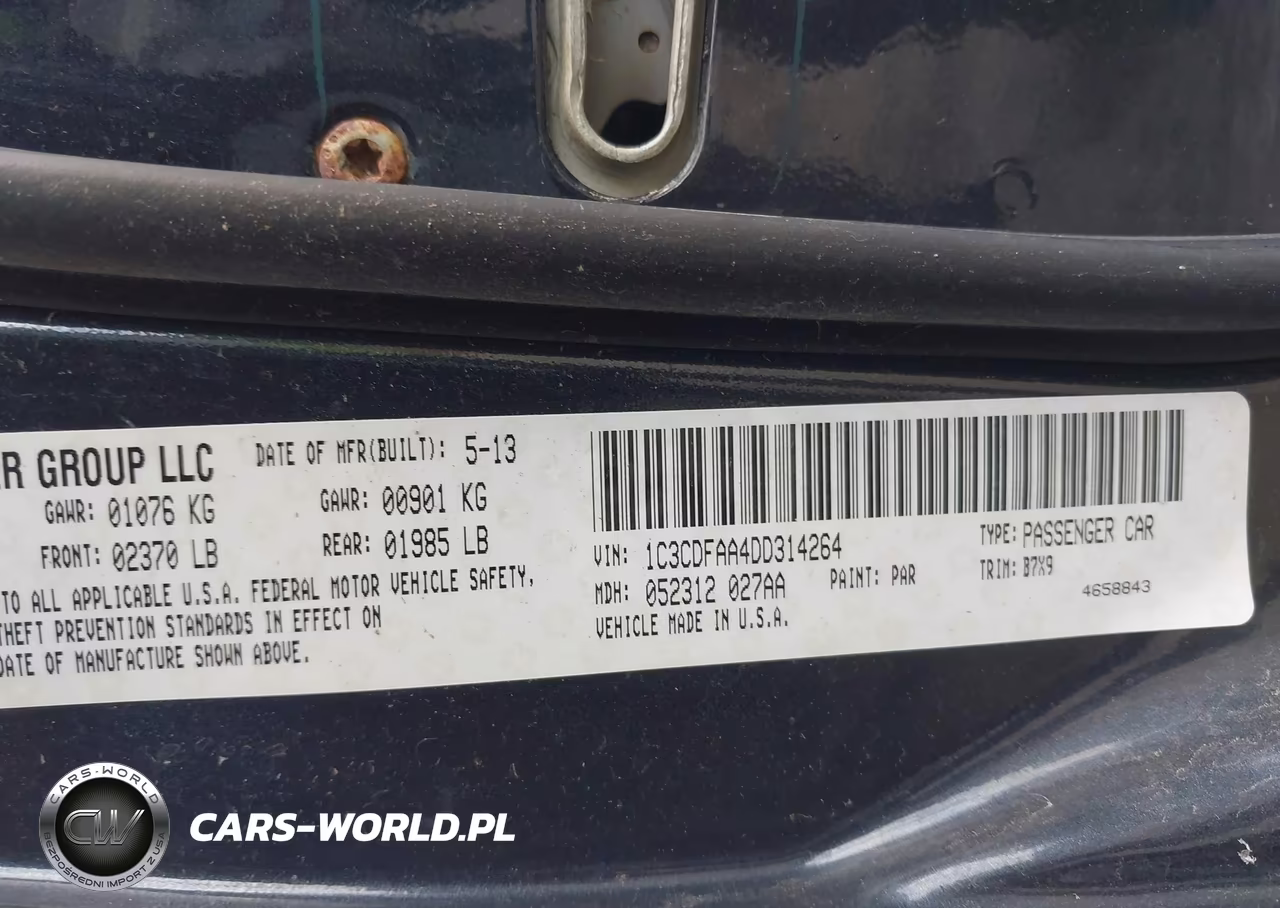 2013 Dodge Dart Se VIN:1C3CDFAA4DD314264 - 9