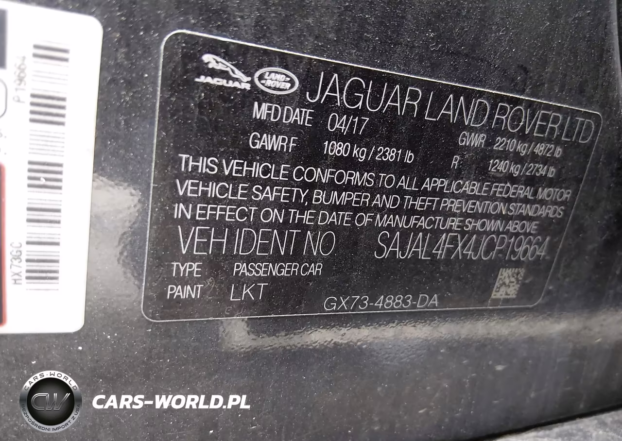 2018 Jaguar Xe 25T R-Sport VIN:SAJAL4FX4JCP19664 - 9