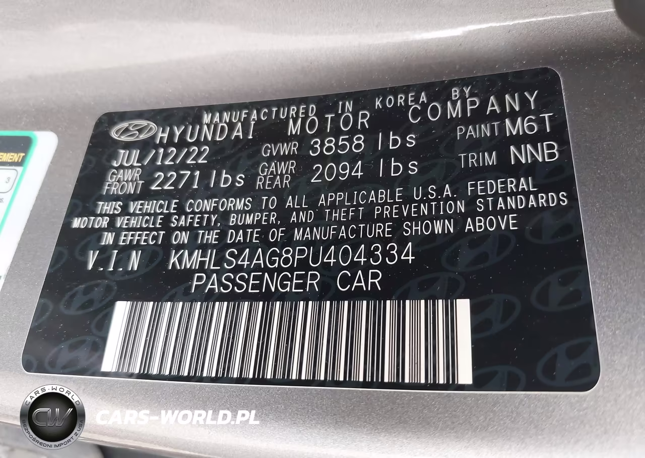 2023 Hyundai Elantra Sel VIN:KMHLS4AG8PU404334 - 9