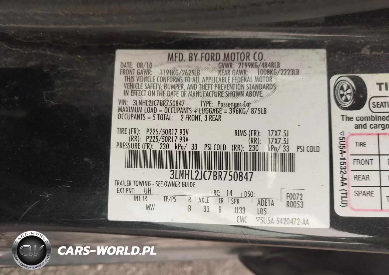 2011 Lincoln Mkz VIN:3LNHL2JC7BR750847 - 9