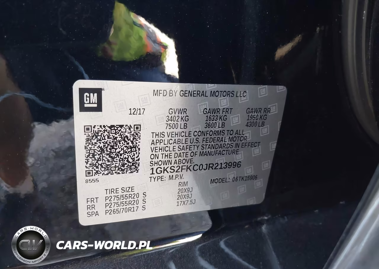 2018 GMC Yukon Xl K1500 Sle VIN:1GKS2FKC0JR213996 - 9