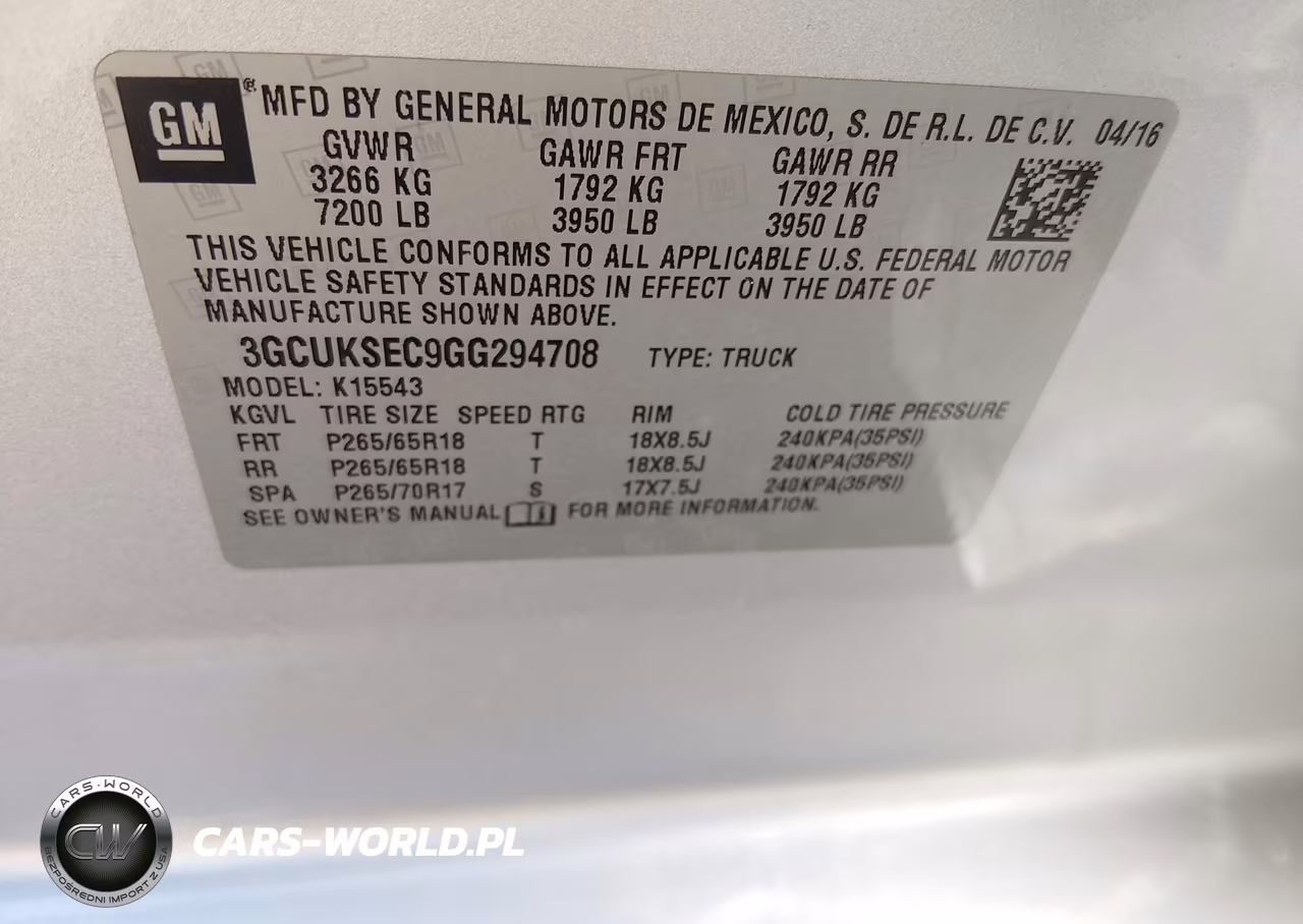 2016 Chevrolet Silverado 1500 Ltz VIN:3GCUKSEC9GG294708 - 9