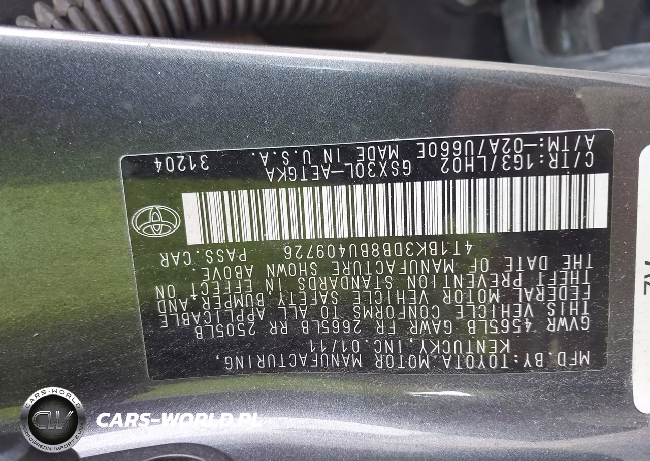 2011 Toyota Avalon VIN:4T1BK3DB8BU409726 - 9