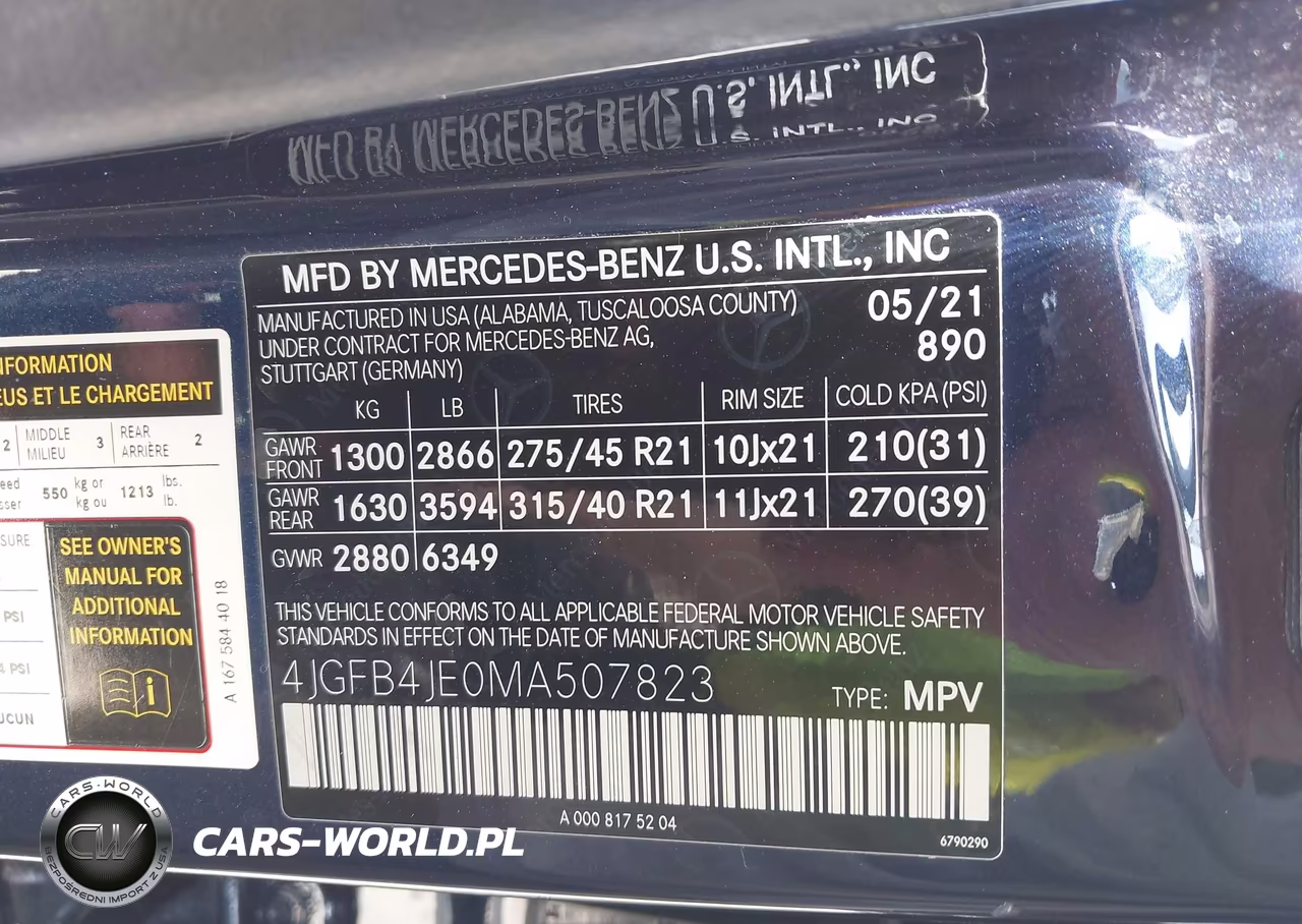 2021 Mercedes-Benz Gle 350 VIN:4JGFB4JE0MA507823 - 9