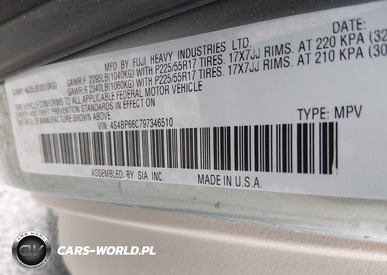 2009 Subaru Outback 2.5I Limited VIN:4S4BP66C797346510 - 9