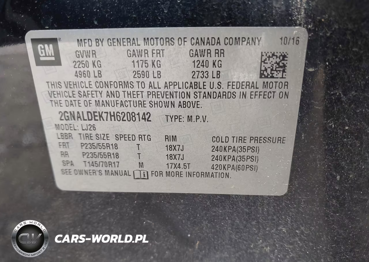 2017 Chevrolet Equinox Premier VIN:2GNALDEK7H6208142 - 9