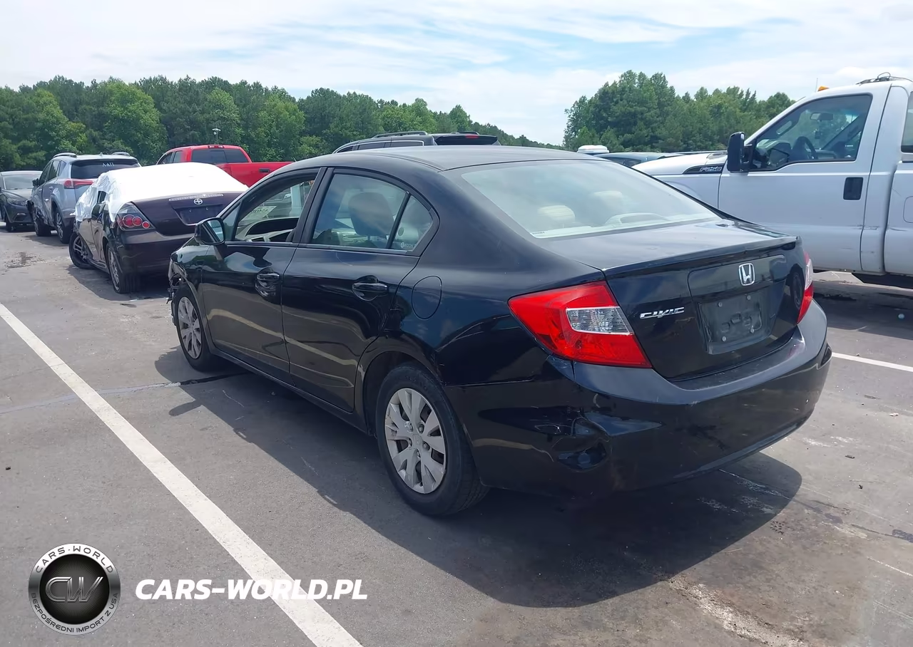 2012 Honda Civic Lx VIN:2HGFB2F52CH331246 - 3