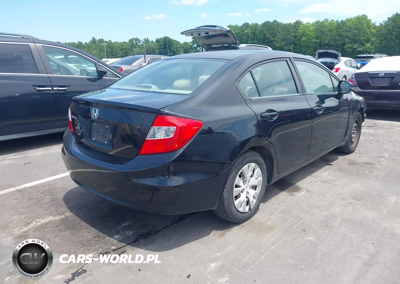2012 Honda Civic Lx VIN:2HGFB2F52CH331246 - 4