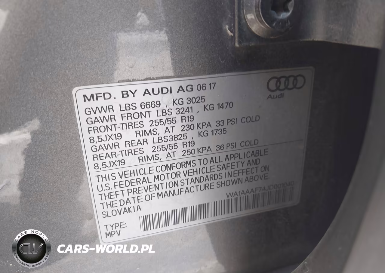 2018 Audi Q7 3.0T Premium VIN:WA1AAAF74JD001040 - 9