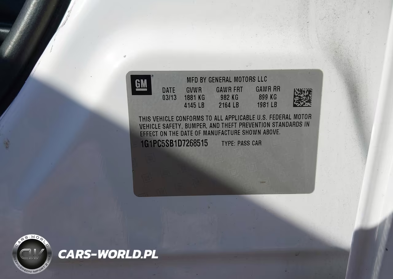 2013 Chevrolet Cruze 1Lt Auto VIN:1G1PC5SB1D7268515 - 9