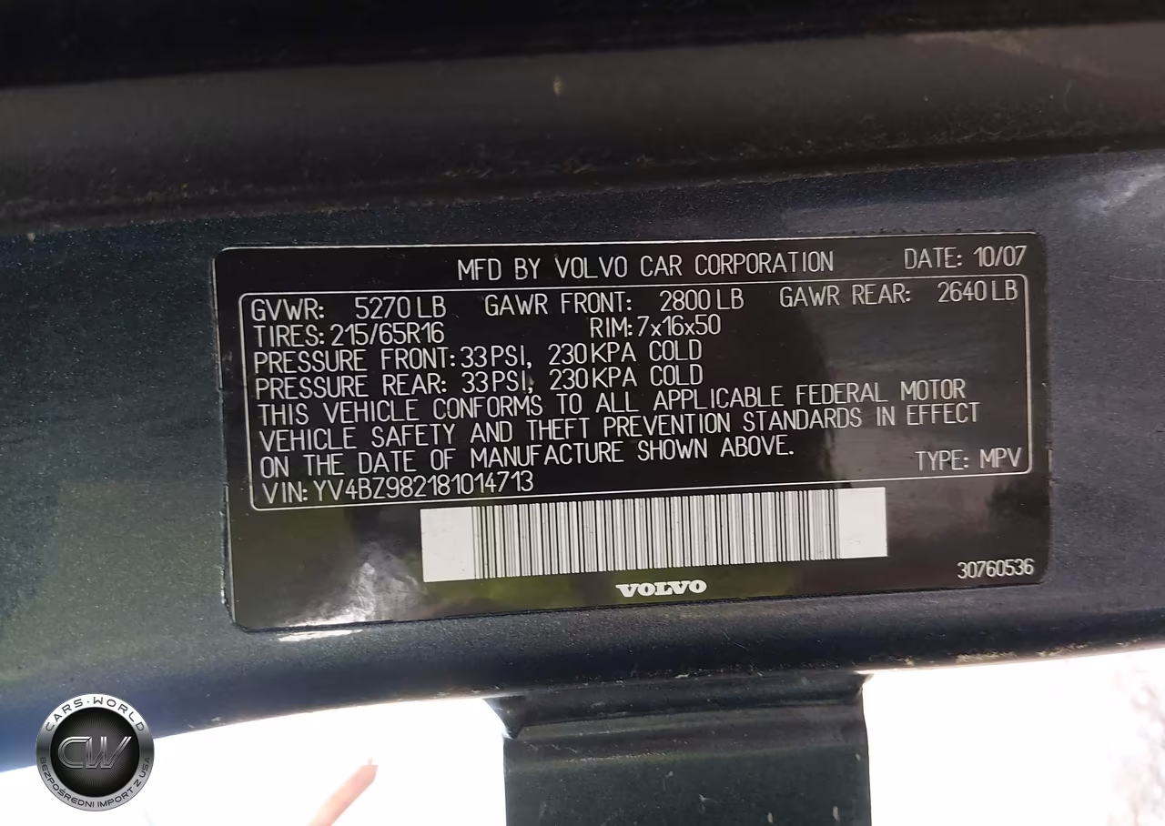 2008 Volvo Xc70 3.2 VIN:YV4BZ982181014713 - 9