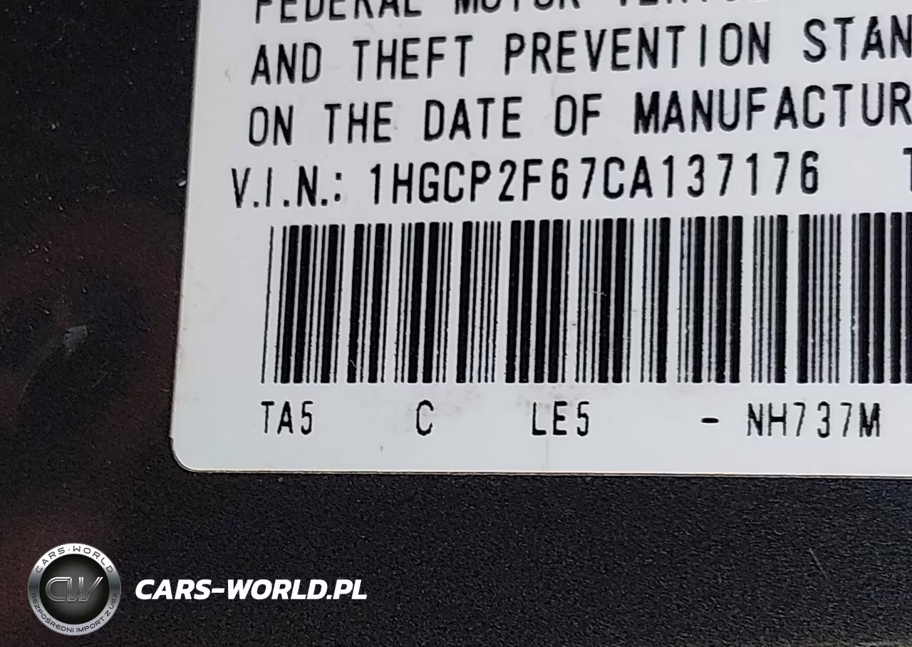 2012 Honda Accord 2.4 Se VIN:1HGCP2F67CA137176 - 9