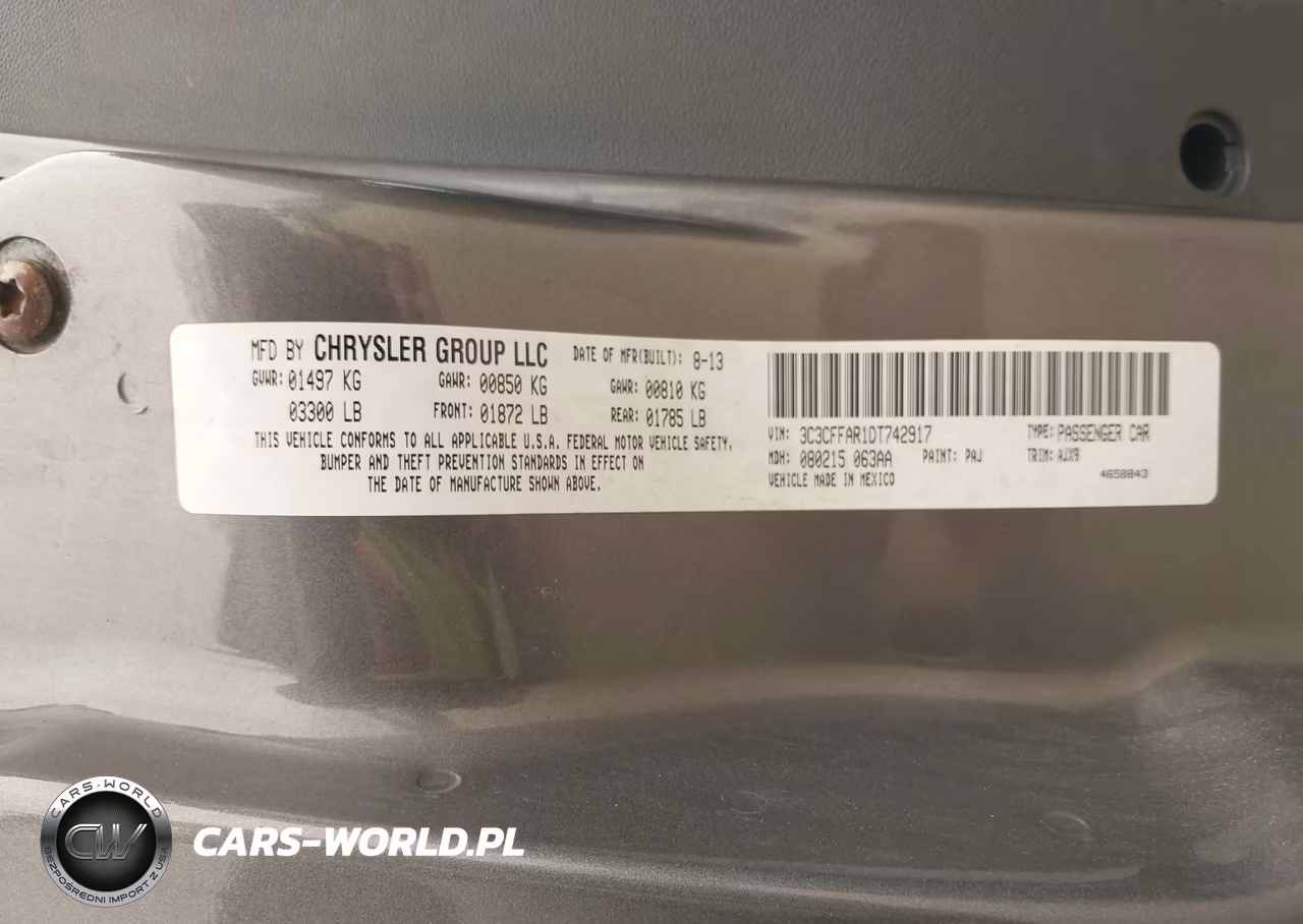 2013 Fiat 500 Pop VIN:3C3CFFAR1DT742917 - 9