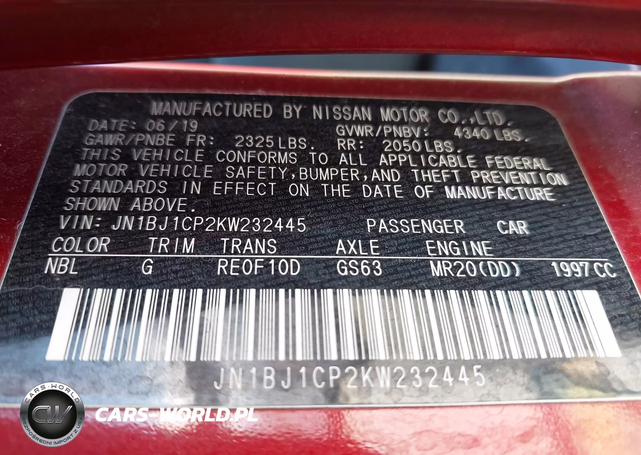 2019 Nissan Rogue Sport S VIN:JN1BJ1CP2KW232445 - 9