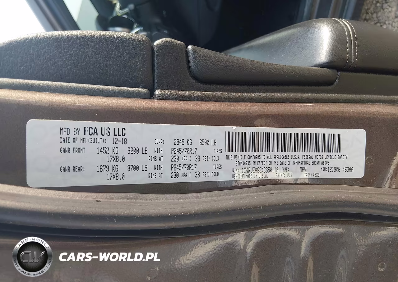 2019 Jeep Grand Cherokee Laredo E 4X2 VIN:1C4RJEAG3KC650116 - 9
