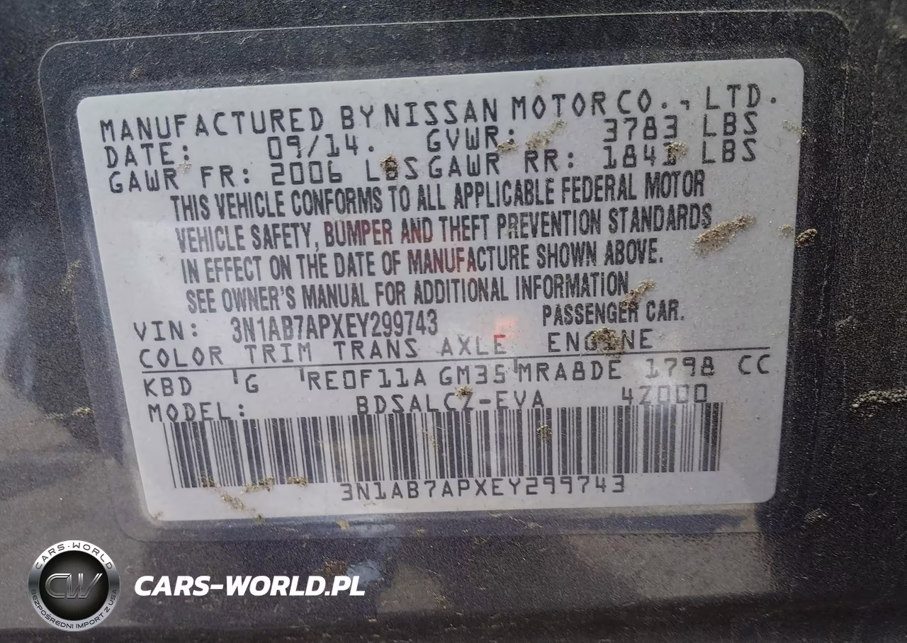 2014 Nissan Sentra S VIN:3N1AB7APXEY299743 - 9