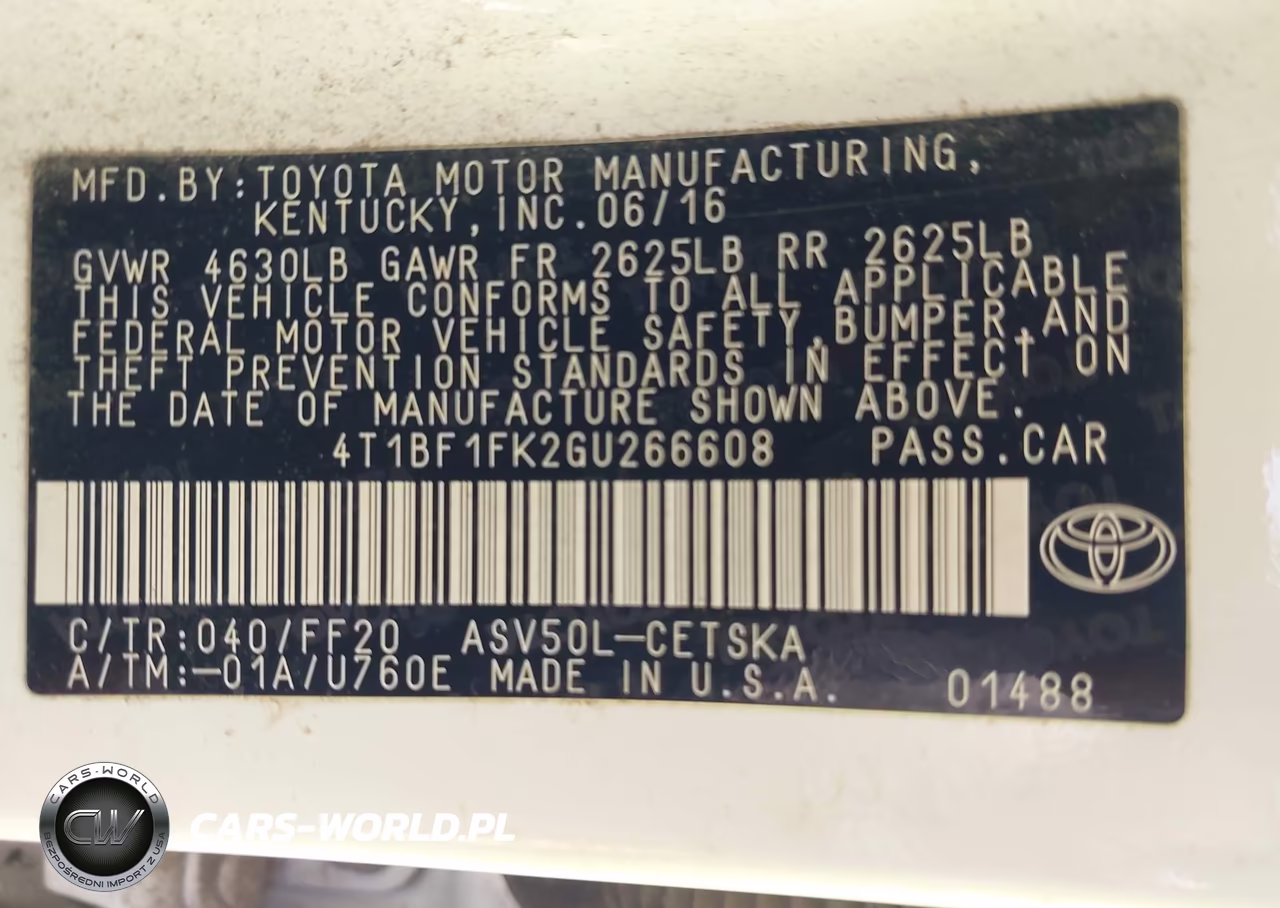 2016 Toyota Camry Se VIN:4T1BF1FK2GU266608 - 9