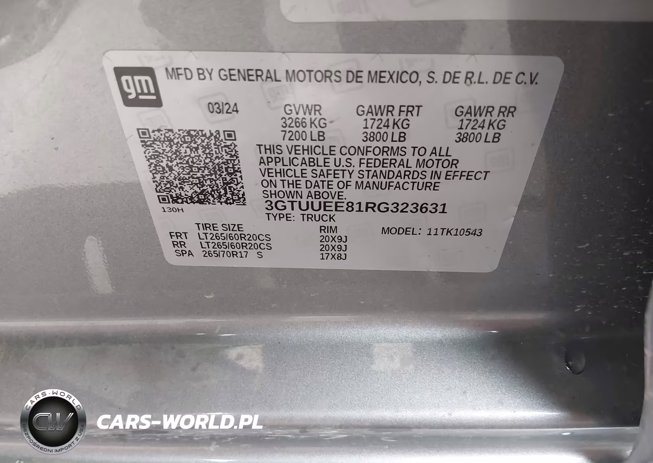 2024 GMC Sierra 1500 4Wd Short Box At4 VIN:3GTUUEE81RG323631 - 9