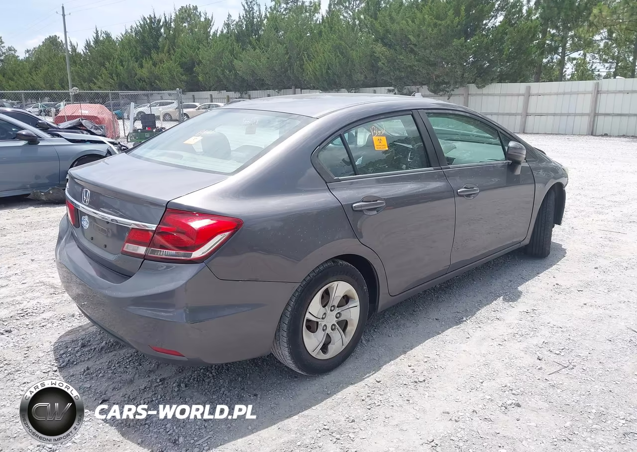 2014 Honda Civic Lx VIN:19XFB2F51EE033669 - 4