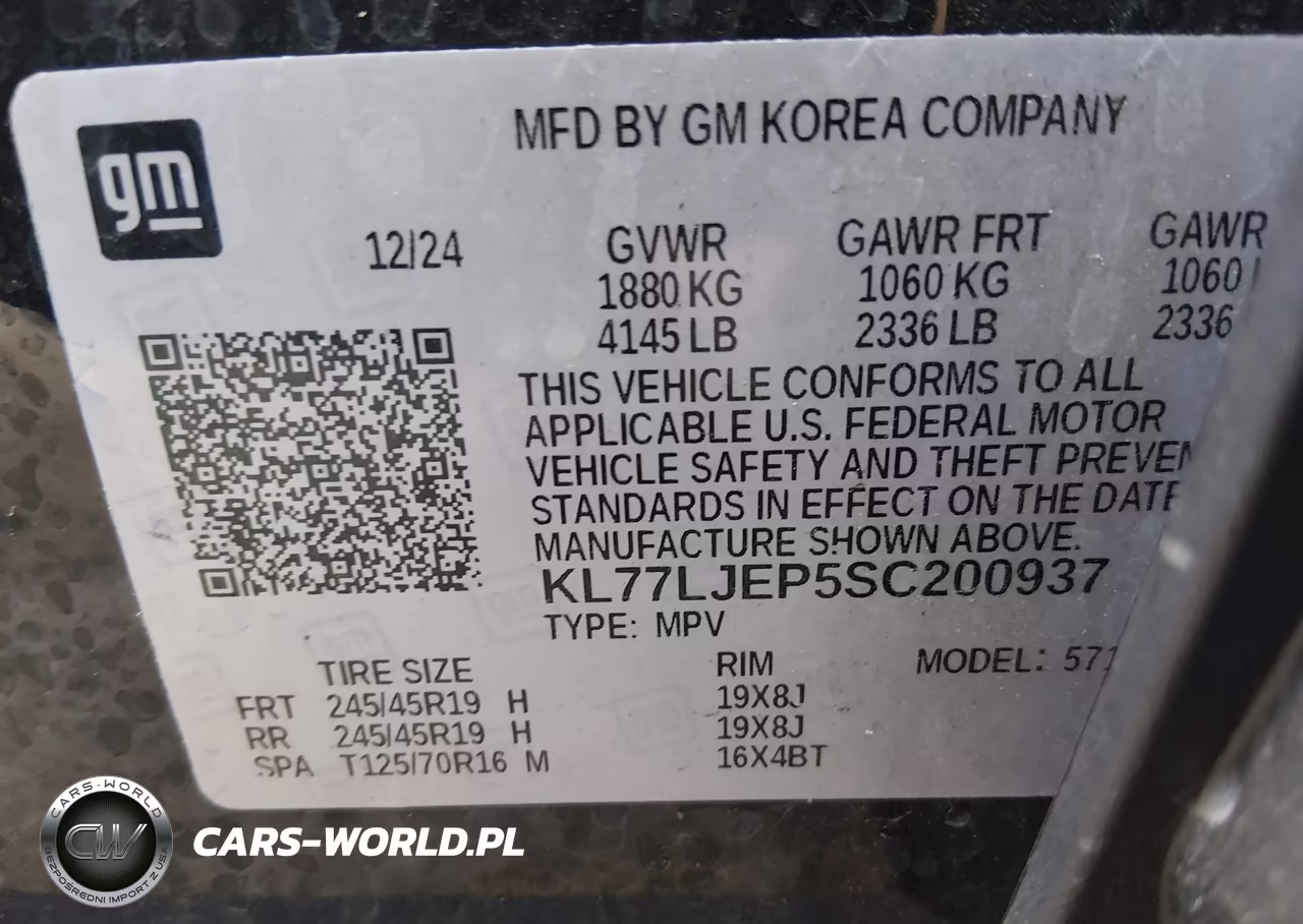 2025 Chevrolet Trax Fwd 2Rs VIN:KL77LJEP5SC200937 - 9