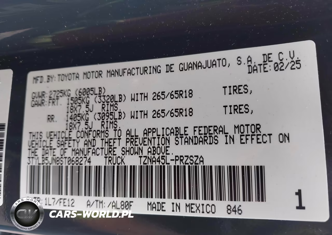2025 Toyota Tacoma Trd Sport VIN:3TYLB5JN8ST068274 - 9