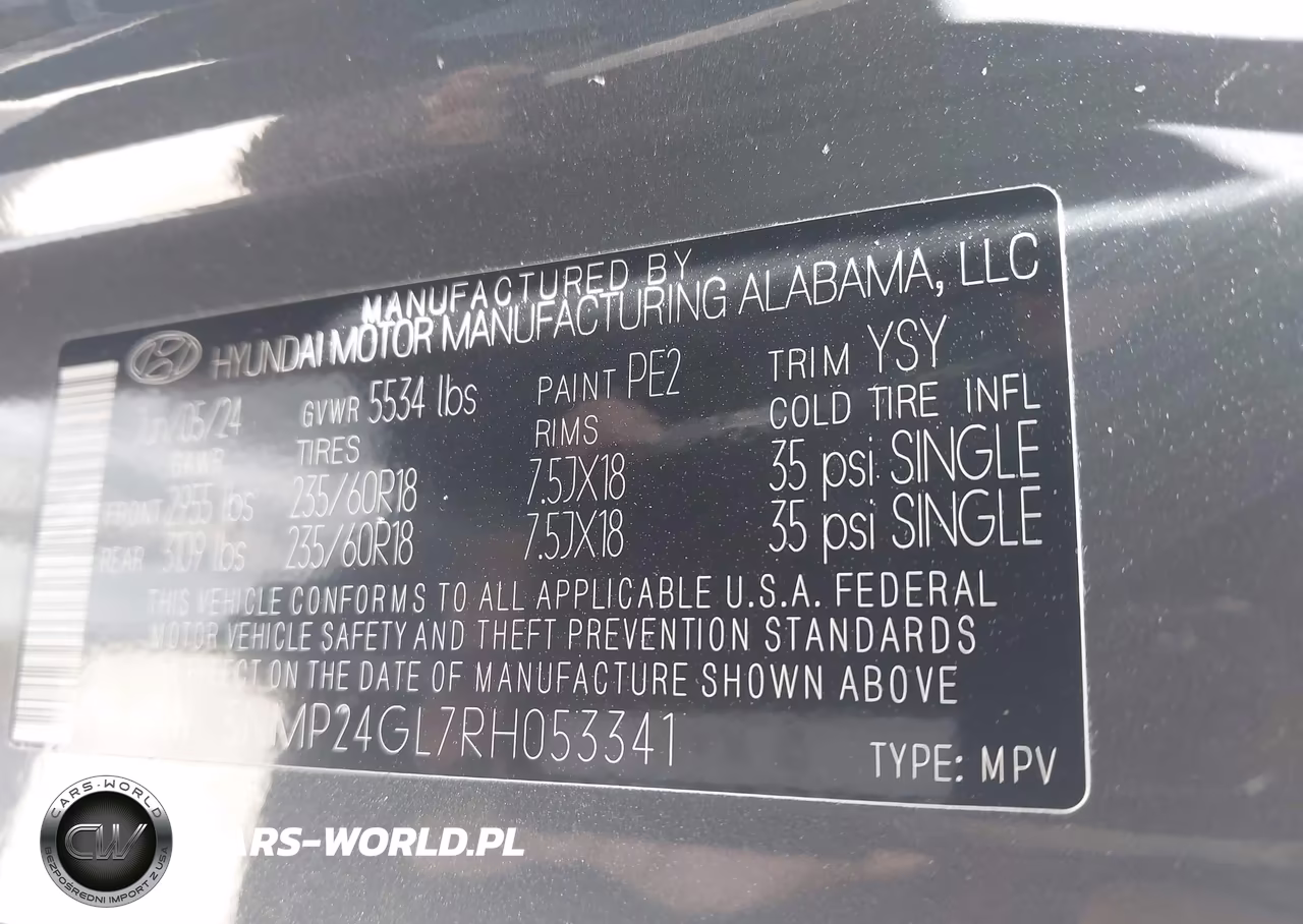 2024 Hyundai Santa Fe Sel VIN:5NMP24GL7RH053341 - 9