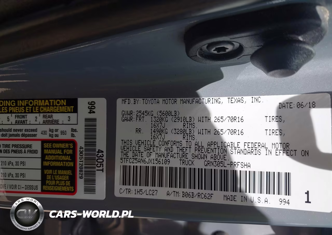 2018 Toyota Tacoma Trd Off Road VIN:5TFCZ5AN6JX156109 - 9