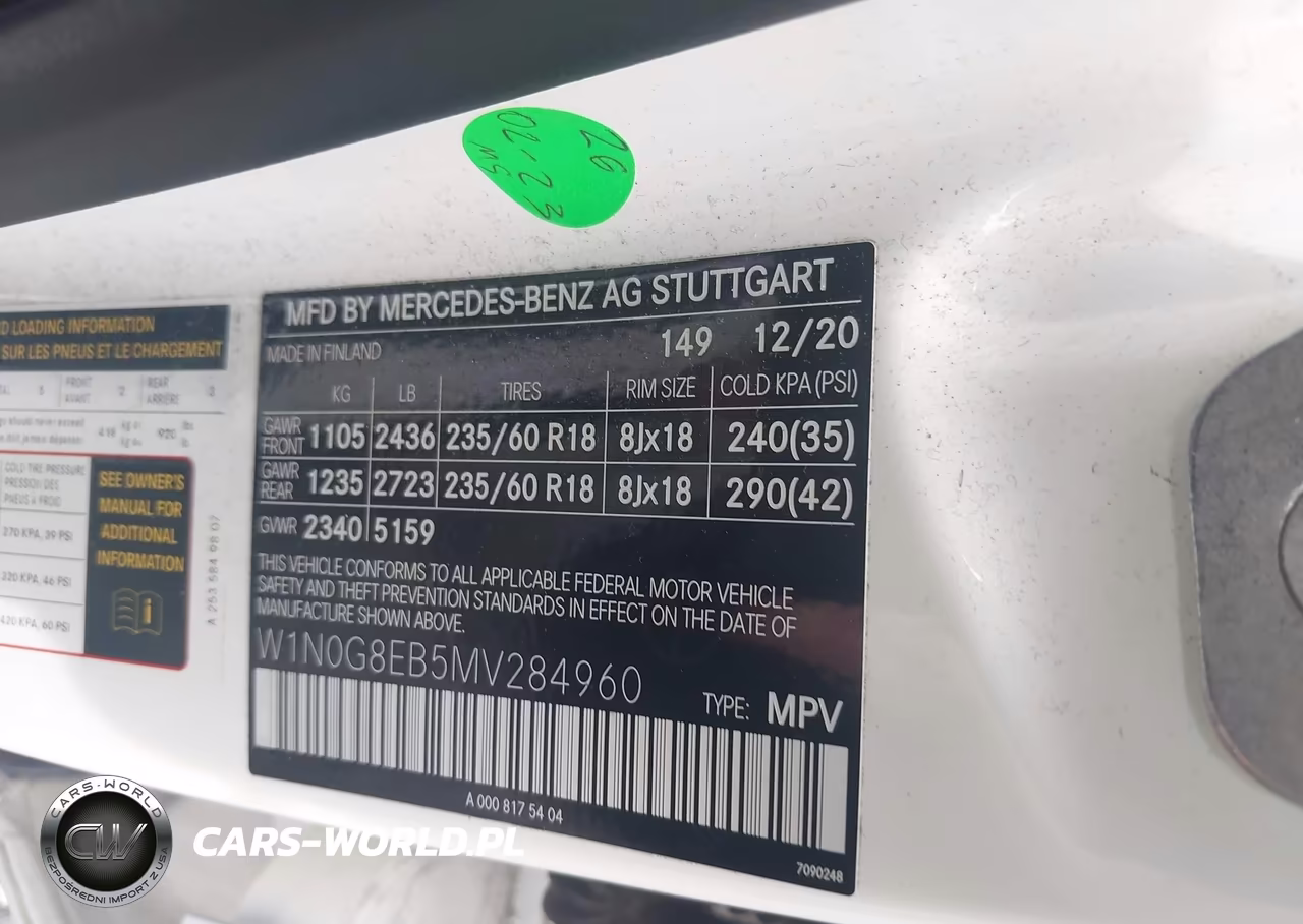 2021 Mercedes-Benz Glc 300 4Matic Suv VIN:W1N0G8EB5MV284960 - 9