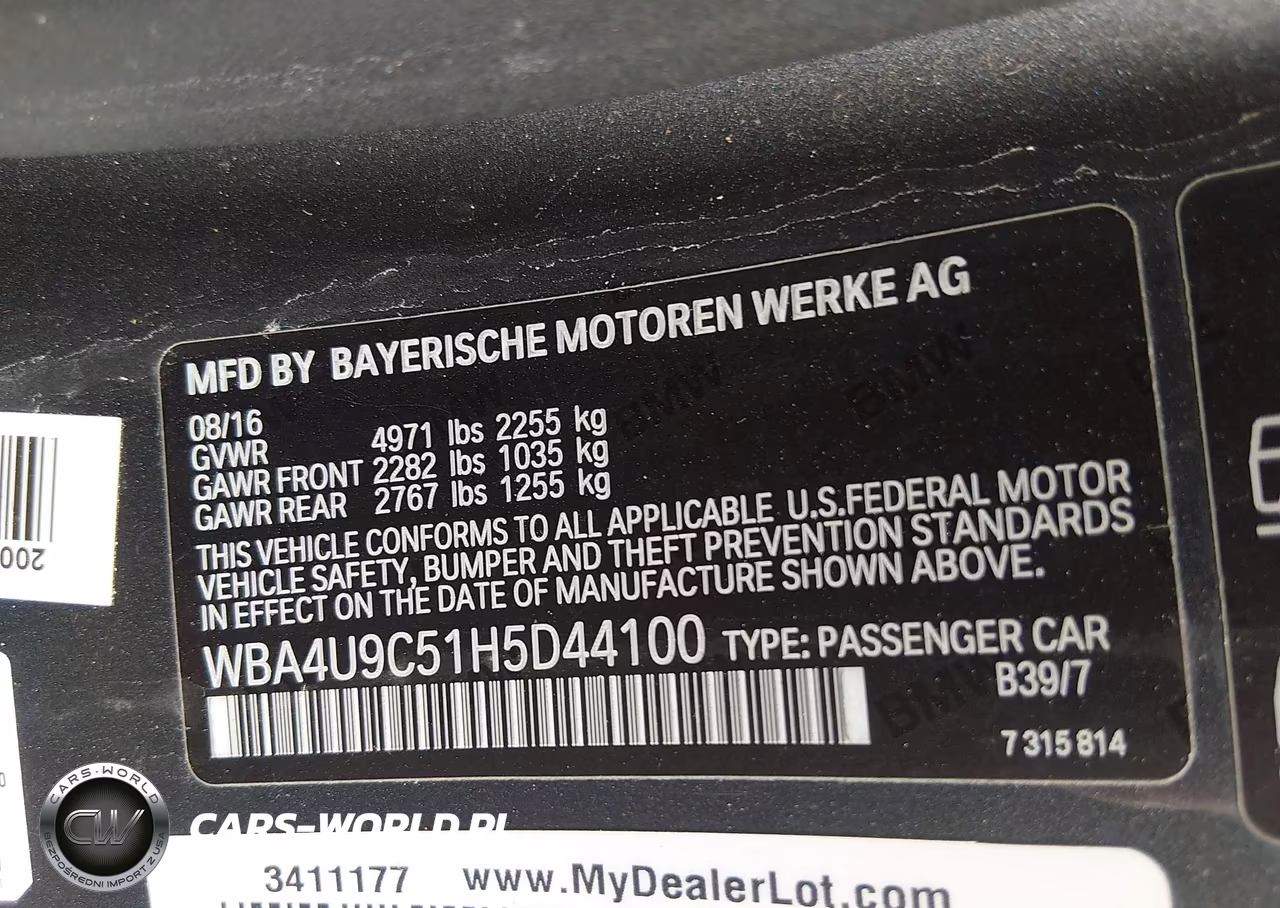 2017 BMW 430I xDrive VIN:WBA4U9C51H5D44100 - 9