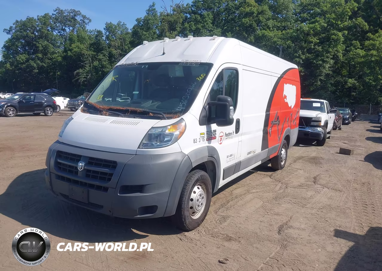 2017 Ram Promaster 3500 Cargo Van High Roof 159 Wb Ext VIN:3C6URVJG7HE528158 - 2