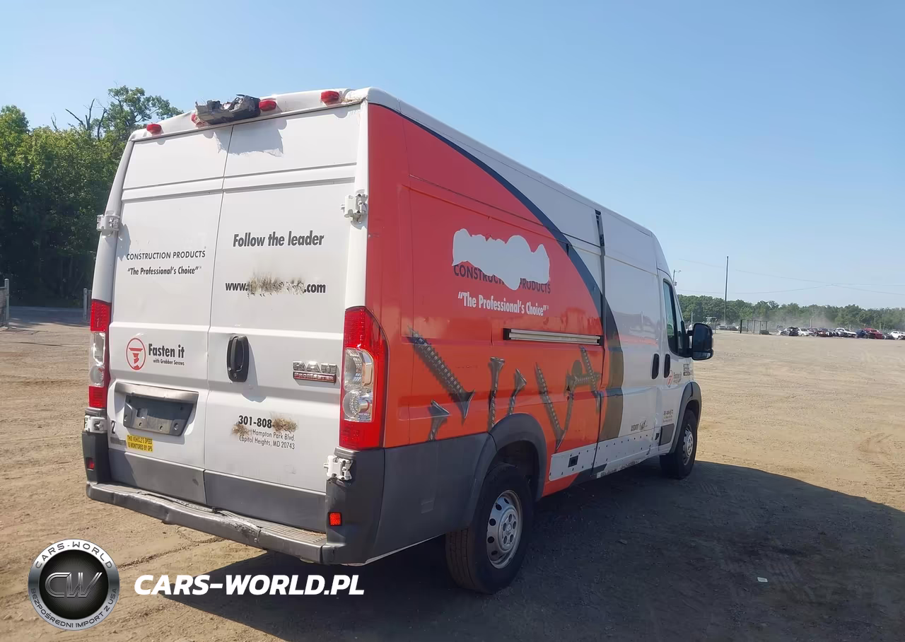 2017 Ram Promaster 3500 Cargo Van High Roof 159 Wb Ext VIN:3C6URVJG7HE528158 - 4