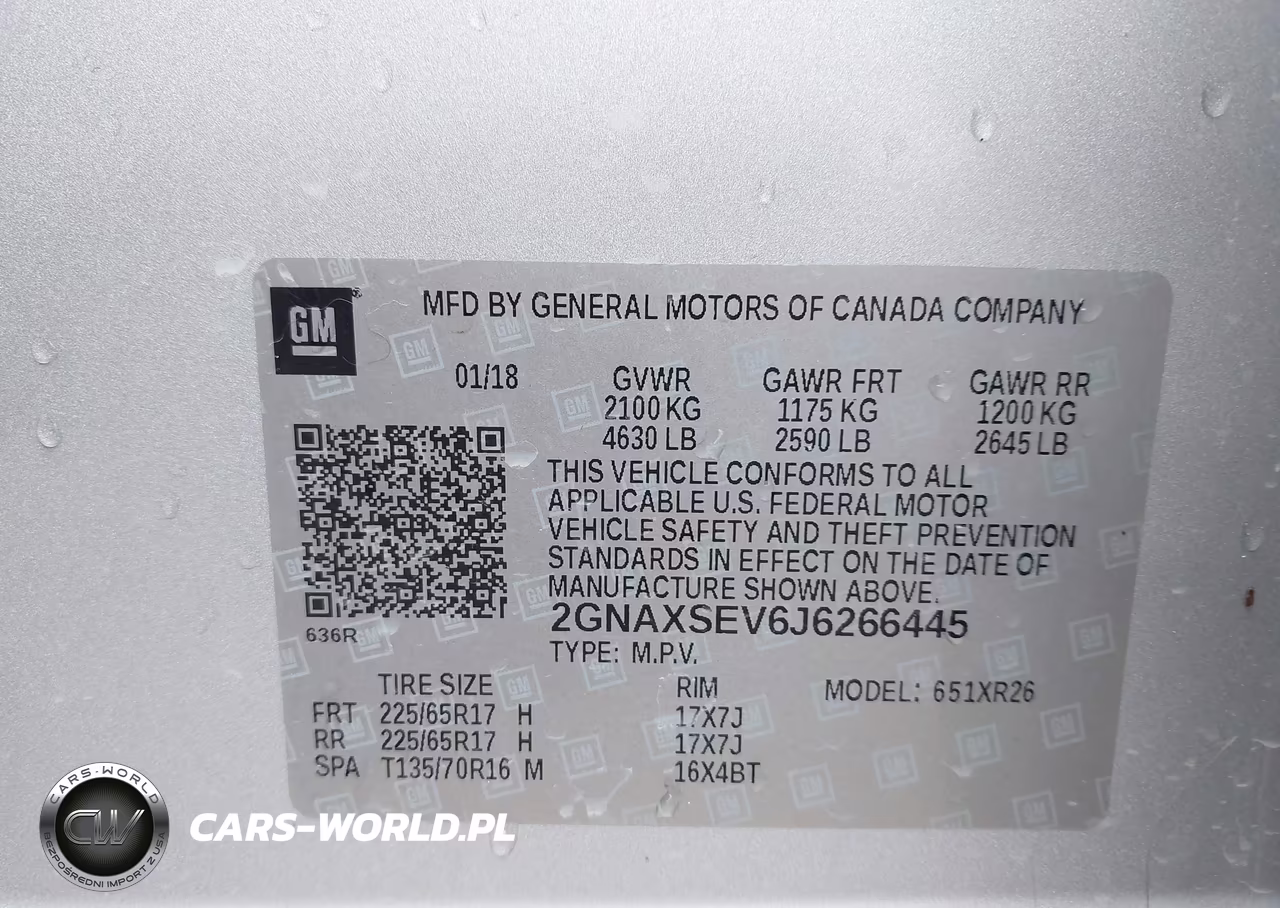 2018 Chevrolet Equinox Lt VIN:2GNAXSEV6J6266445 - 9